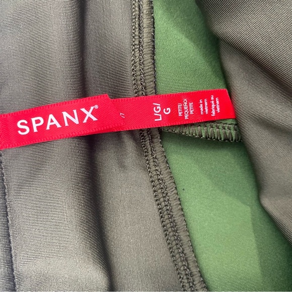 Spanx Faux Suede Olive Army Green size Lp - Picture 7 of 13